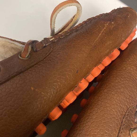 Cole Haan Leather Loafer Shoes Wool Lined Size 11M